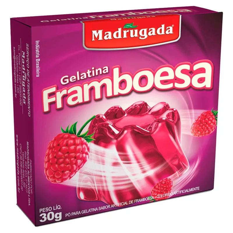 GELATINA FRAMBOESA MADRUGADA 30GR