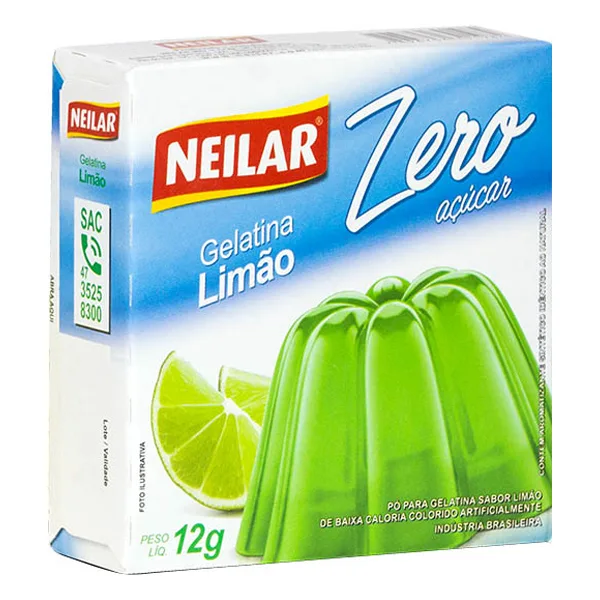 GELATINA LIMAO ZERO NEILAR 12GR