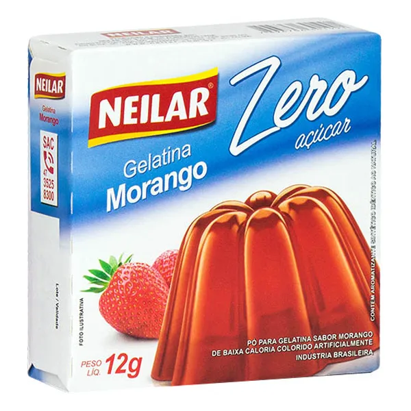 GELATINA MORANGO ZERO NEILAR 12GR