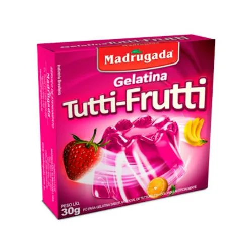 GELATINA TUTTI-FRUTTI MADRUGADA 30GR