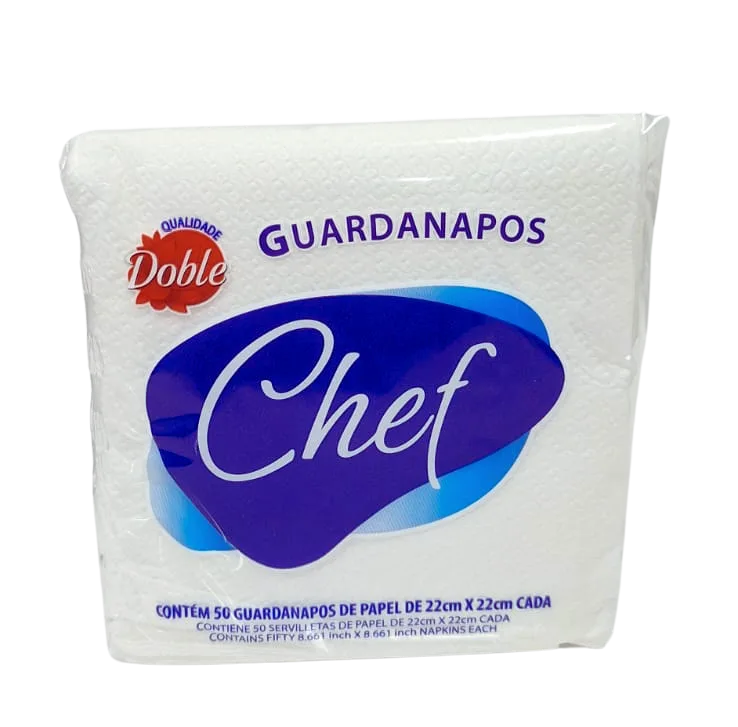 GUARDANAPO DE PAPEL CHEF GOURMET 22X22CM