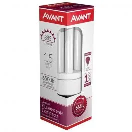 LAMPADA FLUORESCENTE CFLI-3U-9-BR-15W-220V AVANT