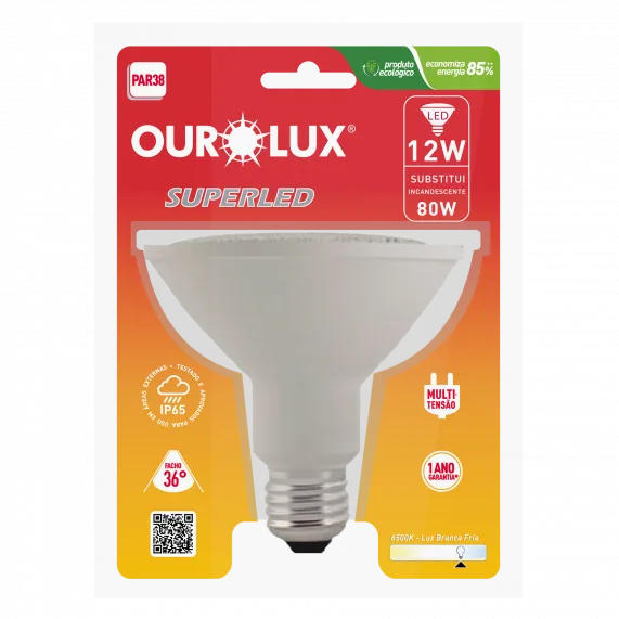LAMPADA SUPERLED 12W BIVOLT 6500K OUROLUX