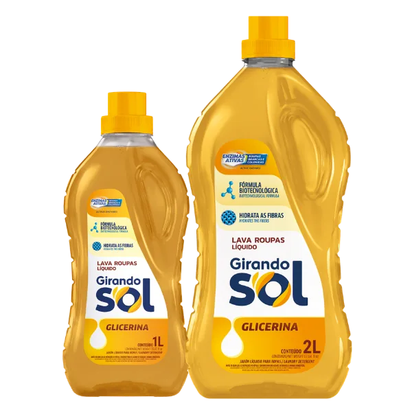 LAVA ROUPAS LIQUIDO GIRANDO SOL GLICERINA 1L