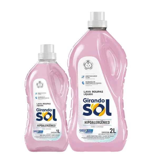LAVA ROUPAS LIQUIDO GIRANDO SOL HIPOALERGENICO 2L