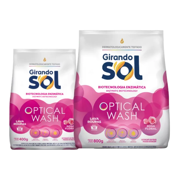 LAVA ROUPAS PO GIRANDO SOL SACHE ROSA 400GR