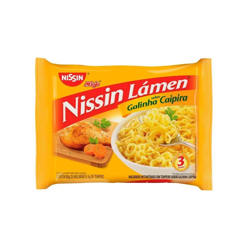 MACARRAO INST. NISSIN MIOJO GALINHA 85GR