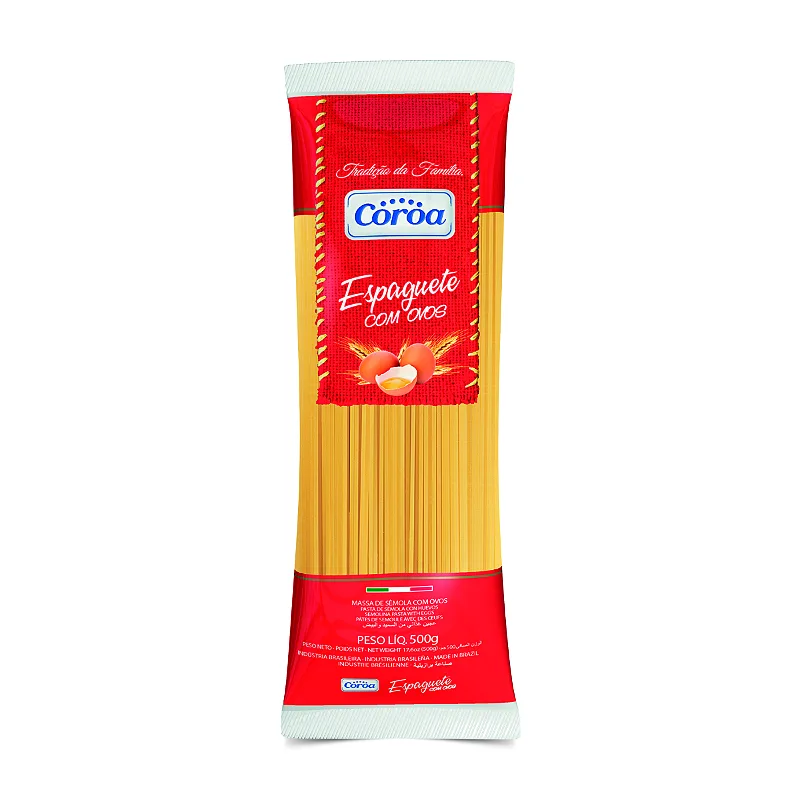 MASSA C/OVOS ESPAGUETE COROA 500GR