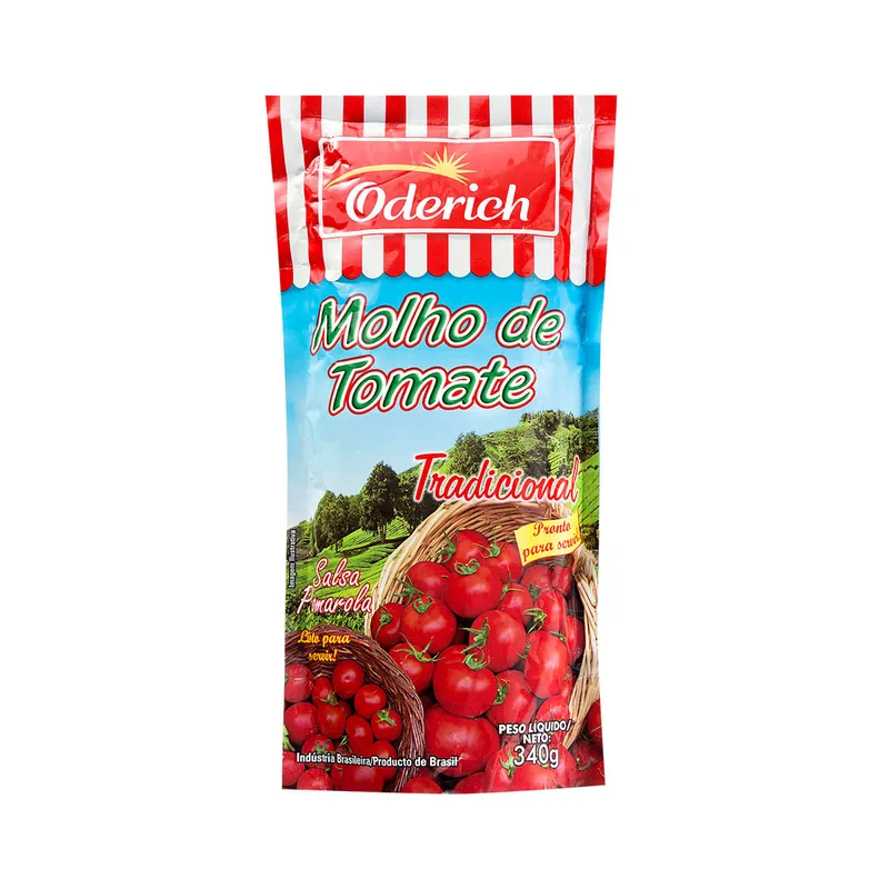 MOLHO DE TOMATE TRADICIONAL STAND UP ODERICH 340G