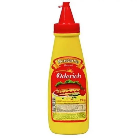 MOSTARDA BISNAGA ODERICH 190G