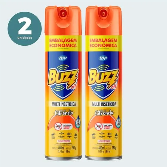 MULTI INSETICIDA AE CITRONELA BUZZ OFF 400ML