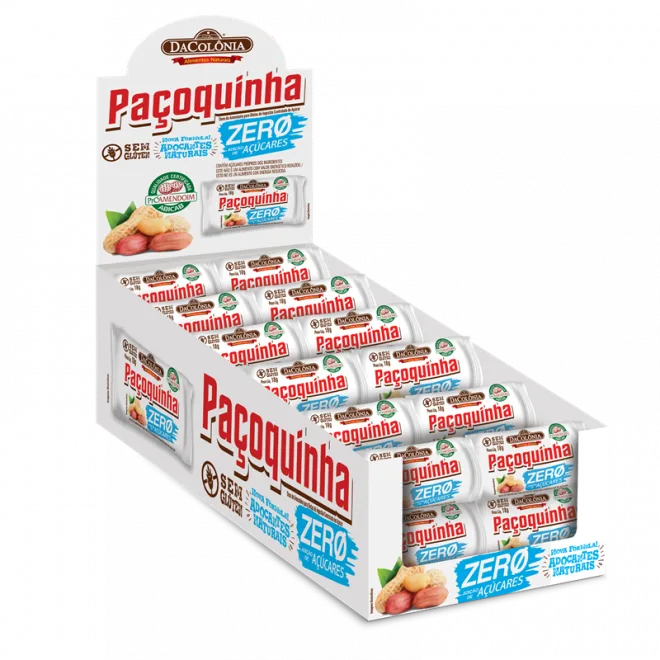 PACOCA ROLHA MEDIA ZERO ACUCAR 37GR C/20UN