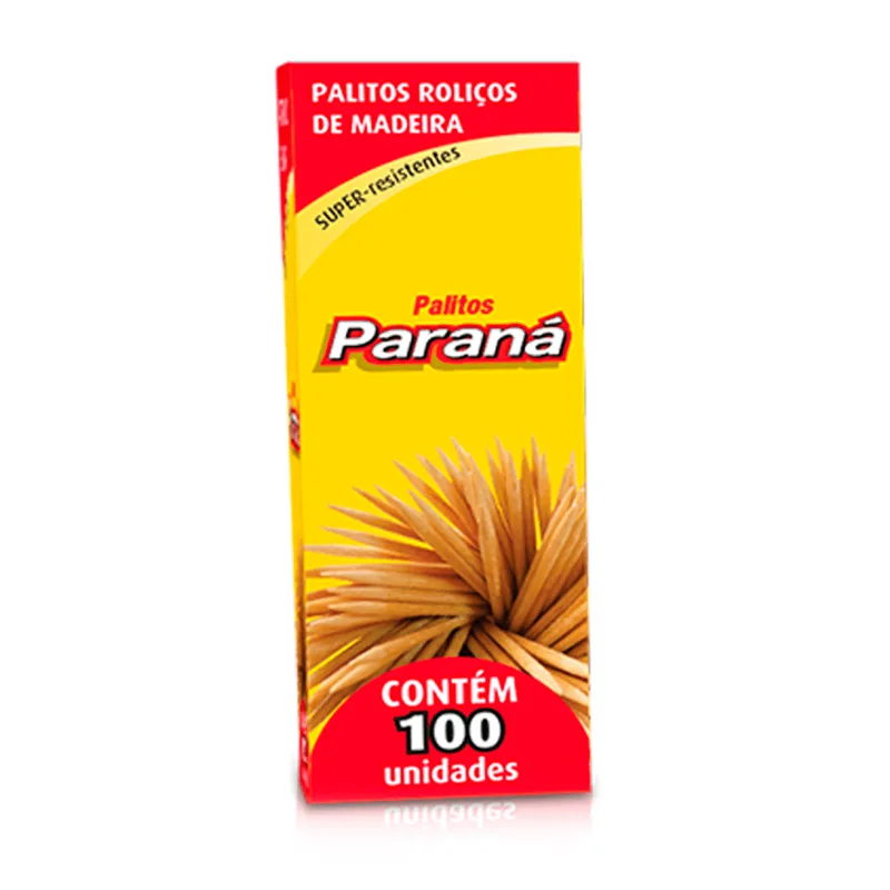 PALITOS DE DENTE PARANA DE MADEIRA C/100UN