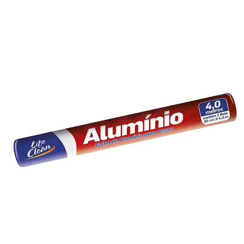 PAPEL ALUMINIO 30CMX4M LIFE CLEAN