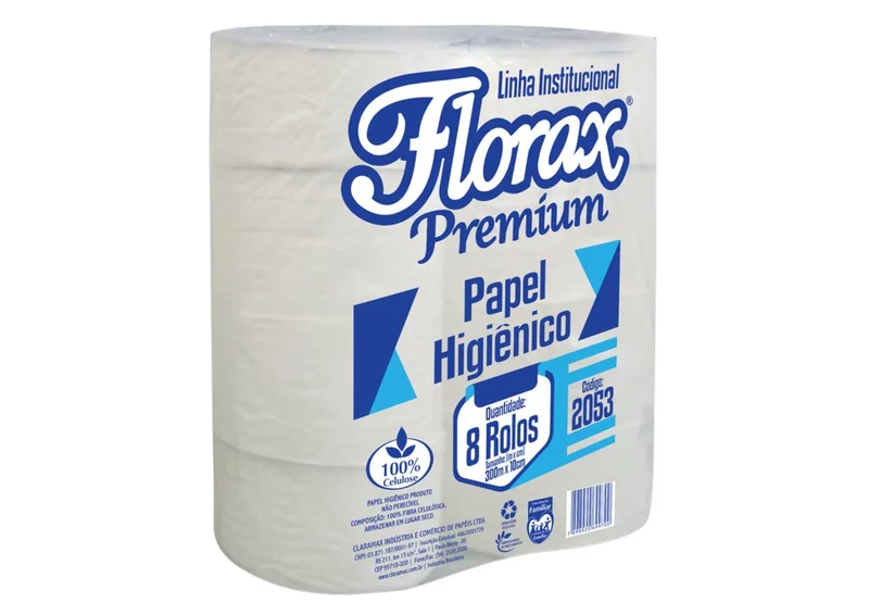 PAPEL HIGIENICO INST. B. PREMIUM ROLAO FLORAX 10CMX300M
