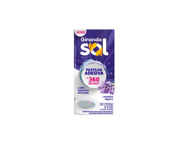 PASTILHA ADESIVA GIRANDO SOL LAVANDA 3UNX9GR