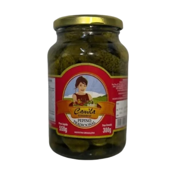 PEPINO EM CONSERVA CAMILA 550GR