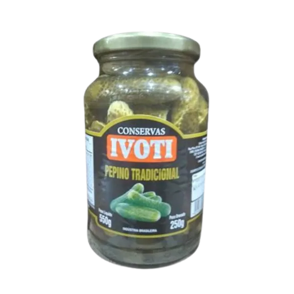 PEPINO EM CONSERVA IVOTI 550GR