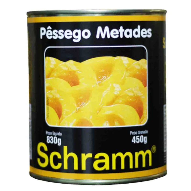 PESSEGO ESPECIAL METADES EM CALDA SCHRAMM 450GR