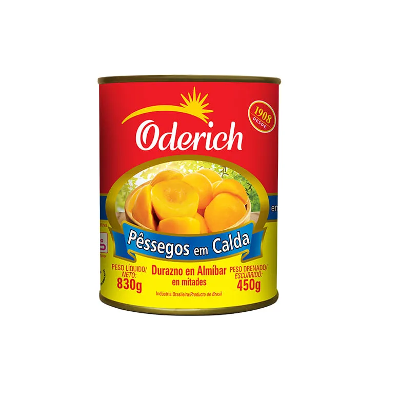 PESSEGOS EM METADES ODERICH 450GR