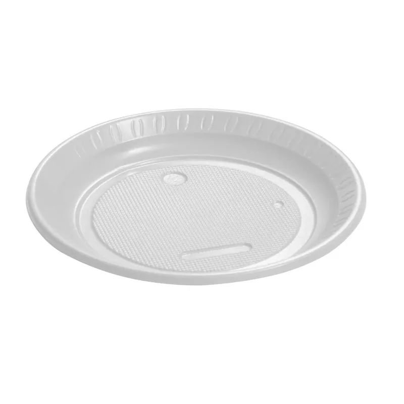 PRATO DESCARTAVEL 18CM BRANCO C/10