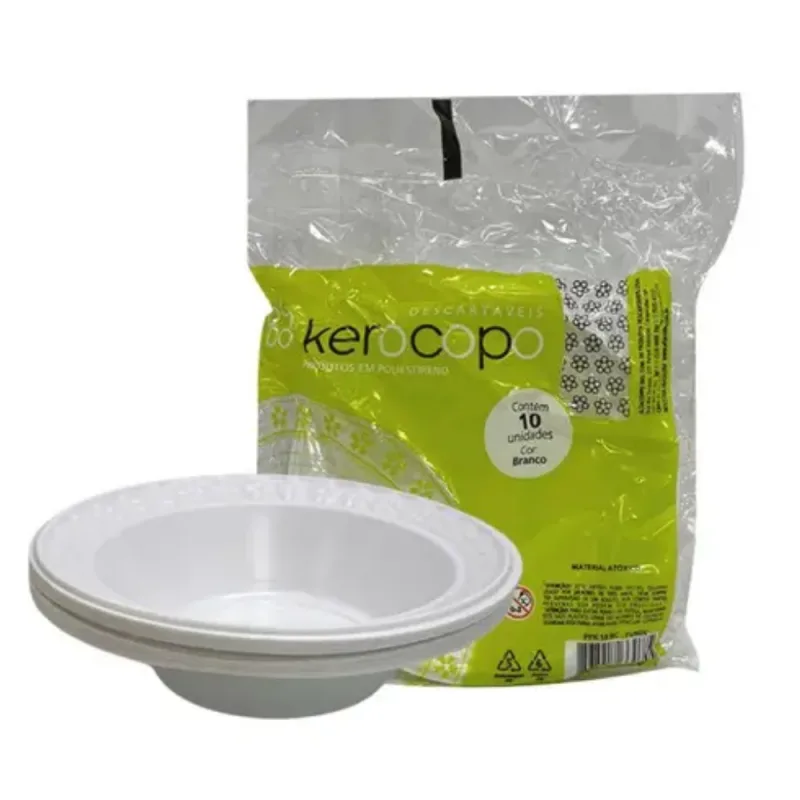PRATO FUNDO DESCART. 15CM PCT C/10UN