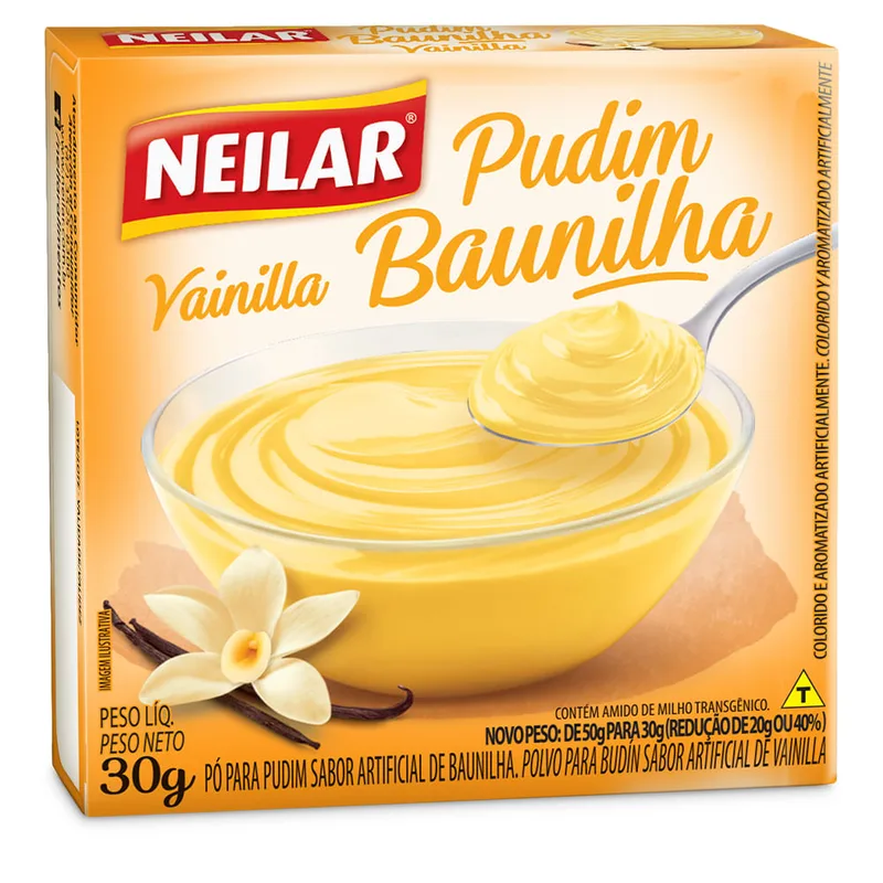 PUDIM BAUNILHA NEILAR 30GR