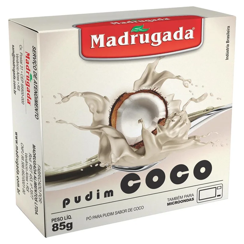 PUDIM MADRUGADA COCO 85GR