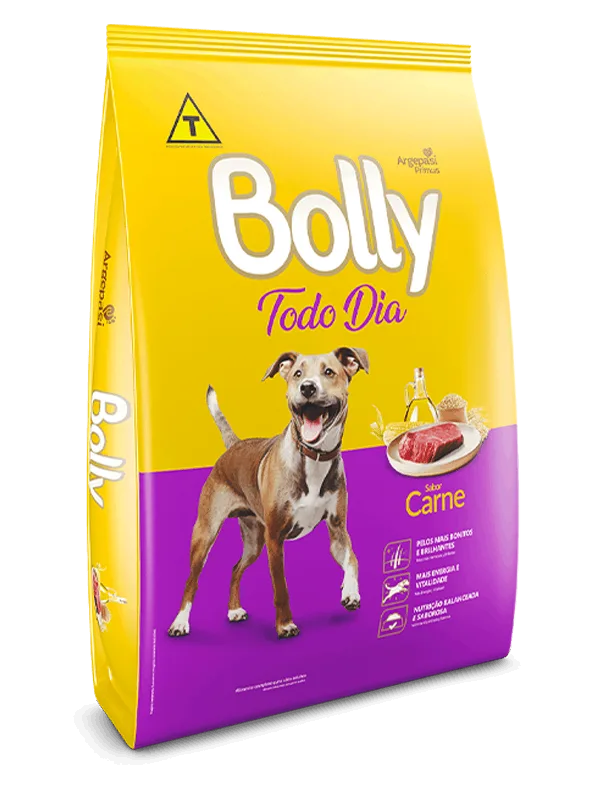 RACAO BOLLY TODO DIA CARNE SACO 20KG
