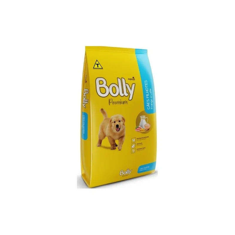 RACAO CAES FILHOT. BOLLY PREM. FRANGO/LEITE SACO 20KG