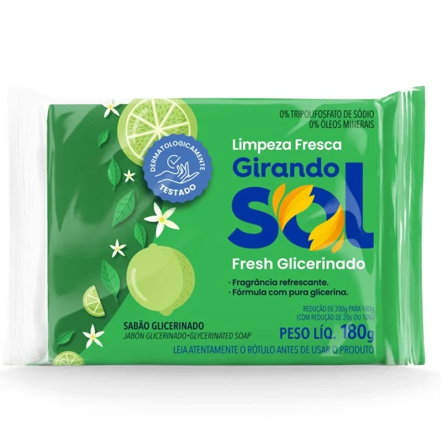 SABAO BARRA G. SOL GLICERINA FRESH INDIVIDUAL 180GR