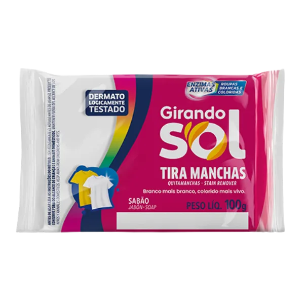 SABAO BARRA GIRANDO SOL TIRA MANCHAS INDIV. 100GR