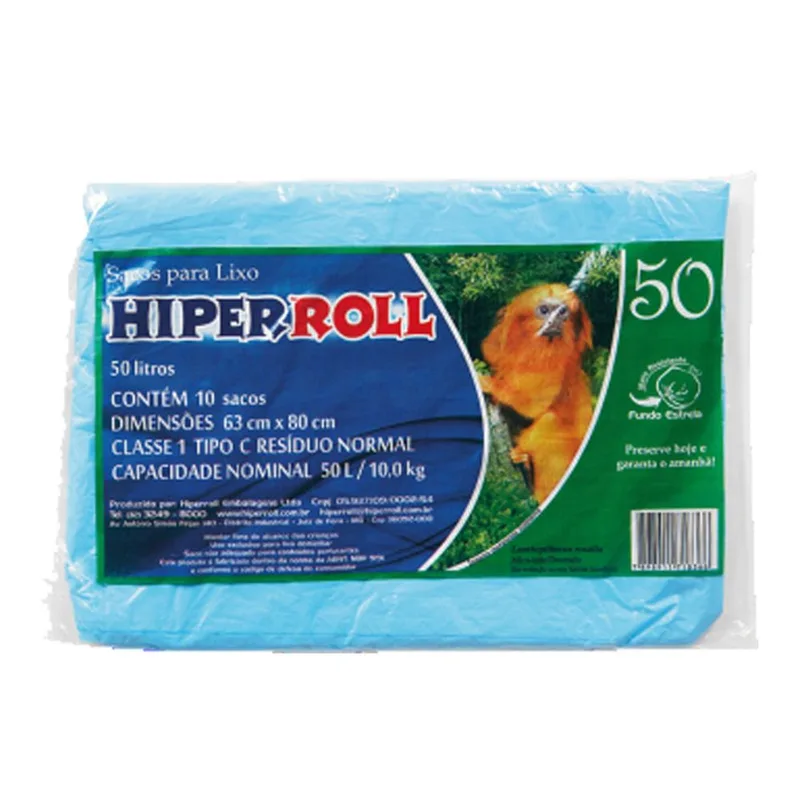 SACO DE LIXO 30 LT AZUL C/10UN ROLO C & Z