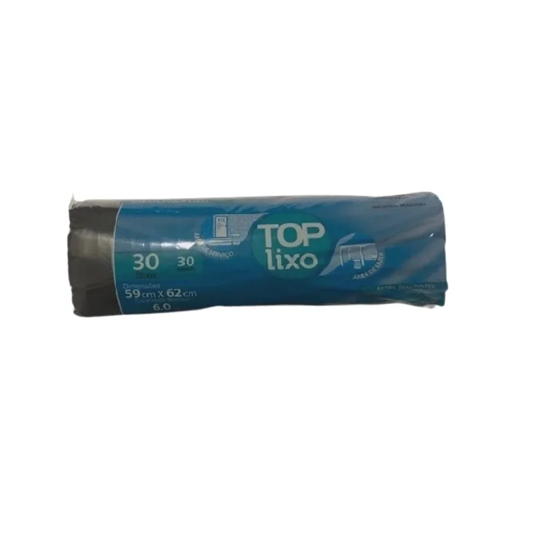SACO DE LIXO 30LT TOP BAG PRETO C/10UN