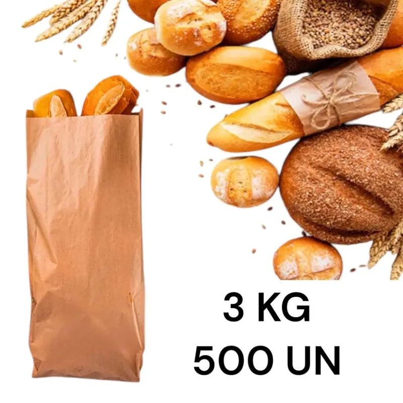 SACO KRAFT 3KG C/ 500 UNI