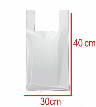 SACOLA 30X40 BRANCA  LIGHT MB C/1000