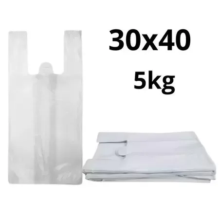 SACOLA 30X40 BRANCA PLUS C/800UN MB