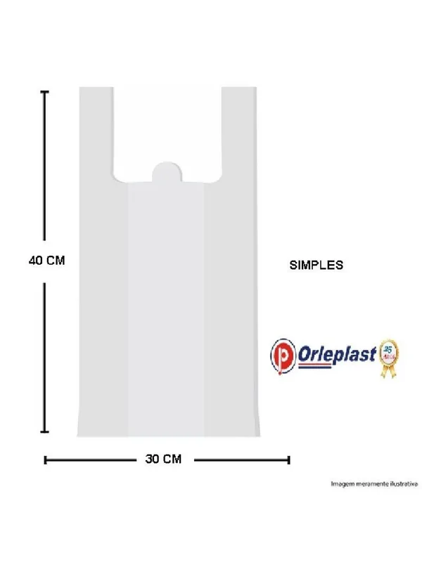 SACOLA PLAST. 30X40 TOP PLUS  ROLEPLAST