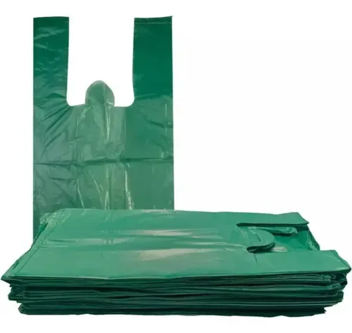 SACOLA PLAST. 40X50 FD VERDE C/2,5KG ROLEPLAST