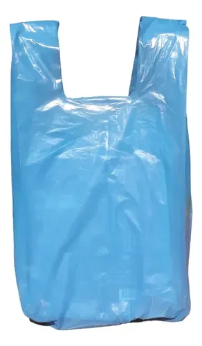 SACOLA PLAST. REC. 40X50 AZUL  FARDO C/500 ROLEPLAST