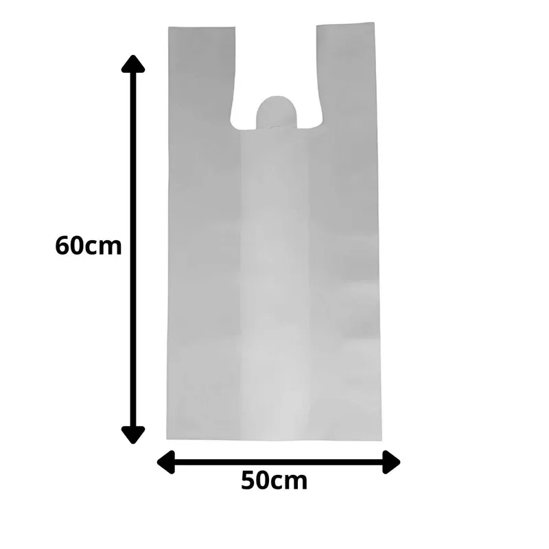 SACOLA PLASTICA BRANCA PLUS 50X60 C/800 MB
