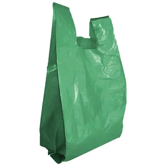 SACOLA PLASTICA RECICLADA 30X40 1,5 KG VERDE CAIXA