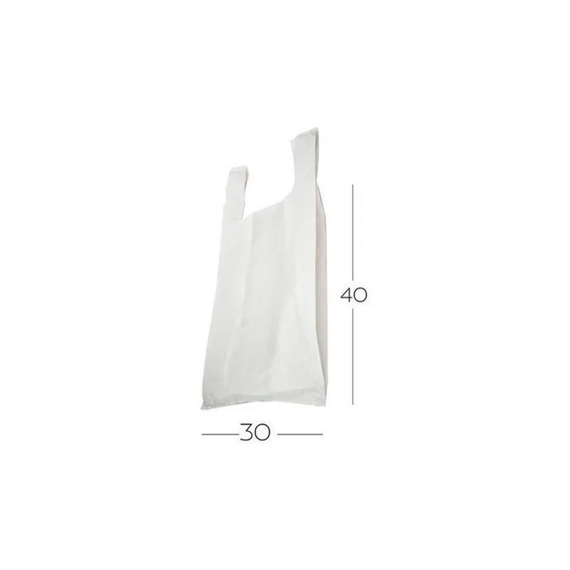 SACOLA PLASTICA RECICLADA PACK LIFE 30X40 1,5 KG CREME