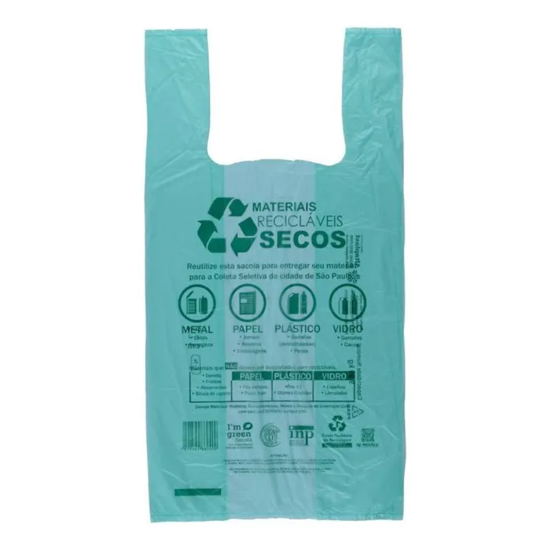 SACOLA REC. 30X40 SOU ECO VERDE C/ 1,8KG