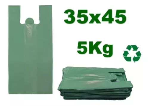 SACOLA REC. 30X45 SOU ECO VERDE C/ 1,5KG SEM LOGO NA EMBALAGEM
