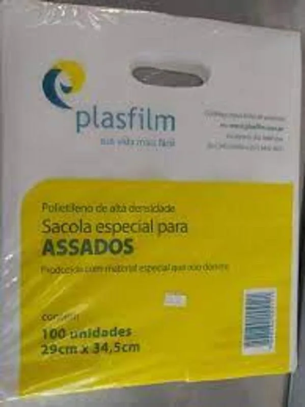 SACOLA TERMICA P/ ASSADOS PLASFILM 29X36 C/100
