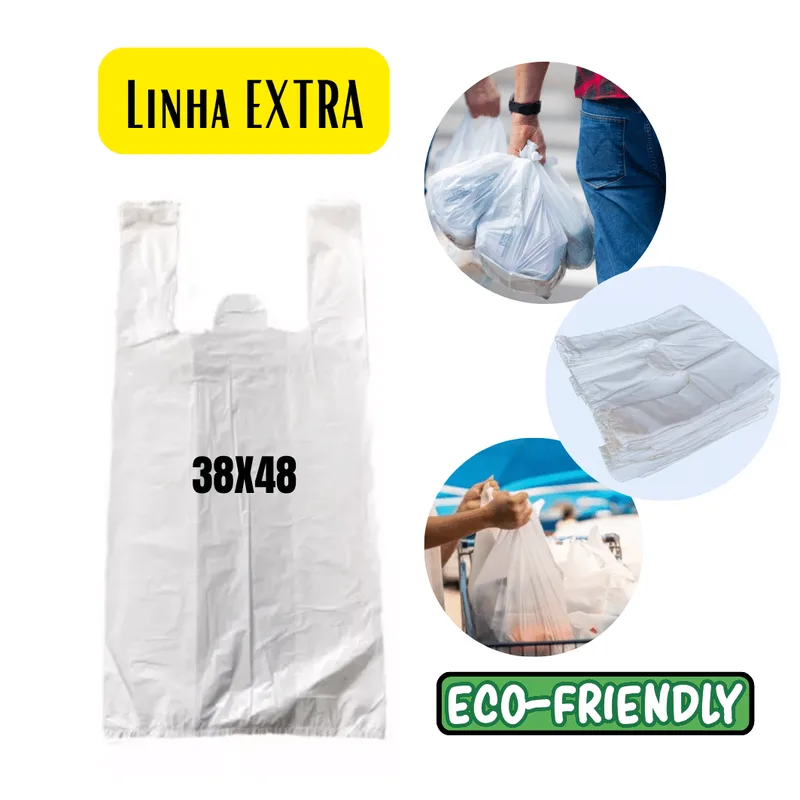 SACOLA TOP PLUS 38X48 BRANCA - MB