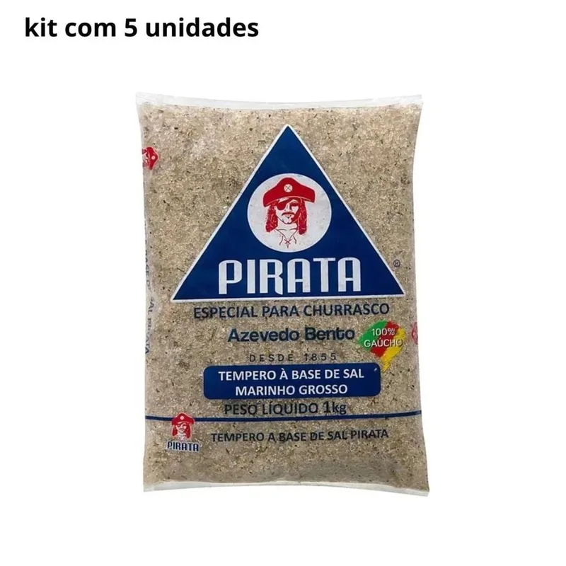 SAL PIRATA TEMPERADO GROSSO 1KG