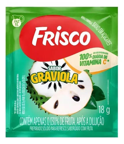 SUCO POP FRUTA GRAVIOLA 25GR - DP C/20