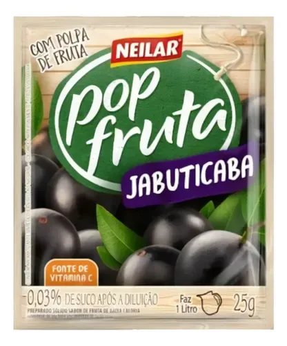 SUCO POP FRUTA JABUTICABA 25GR - DP C/20